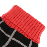 Maxbell Maxbell Colorful Grid Design Pet Knitted Sweater Winter Keep Warm Apparel Outfit XS