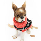 Maxbell Maxbell Colorful Grid Design Pet Knitted Sweater Winter Keep Warm Apparel Outfit XS