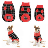 Maxbell Maxbell Colorful Grid Design Pet Knitted Sweater Winter Keep Warm Apparel Outfit XS
