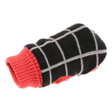 Maxbell Maxbell Colorful Grid Design Pet Knitted Sweater Winter Keep Warm Apparel Outfit XS