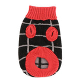 Maxbell Maxbell Colorful Grid Design Pet Knitted Sweater Winter Keep Warm Apparel Outfit S