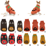 Maxbell Maxbell Colorful Grid Design Pet Knitted Sweater Winter Keep Warm Apparel Outfit S