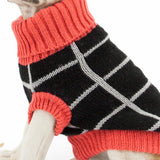 Maxbell Maxbell Colorful Grid Design Pet Knitted Sweater Winter Keep Warm Apparel Outfit S