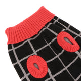 Maxbell Maxbell Colorful Grid Design Pet Knitted Sweater Winter Keep Warm Apparel Outfit L