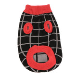 Maxbell Maxbell Colorful Grid Design Pet Knitted Sweater Winter Keep Warm Apparel Outfit L