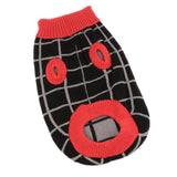 Maxbell Maxbell Colorful Grid Design Pet Knitted Sweater Winter Keep Warm Apparel Outfit L