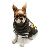 Maxbell Maxbell Colorful Heart-shaped Design Pet Knitted Sweater Winter Keep Warm Apparel S