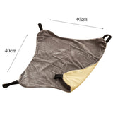 Maxbell Maxbell Reversible Pet Hammock Small Animals Hanging Bed Pad Pet Cage Comforter S Beige