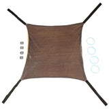 Maxbell Maxbell Reversible Pet Hammock Small Animals Hanging Bed Pad Pet Cage Comforter S Beige