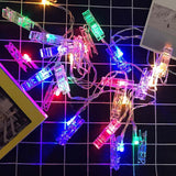 Maxbell LED Photo Clip String Light Battery Powered Picture Display Light Colorful - Aladdin Shoppers