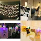 Maxbell LED Photo Clip String Light Battery Powered Picture Display Light Colorful - Aladdin Shoppers