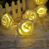 Maxbell 20LEDs Green Rattan Rose String Fairy Light 2.2m Garland Fairy Light Warm White - Aladdin Shoppers