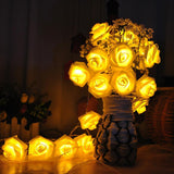 Maxbell 20LEDs Green Rattan Rose String Fairy Light 2.2m Garland Fairy Light Warm White - Aladdin Shoppers