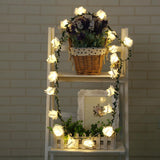 Maxbell 20LEDs Green Rattan Rose String Fairy Light 2.2m Garland Fairy Light Warm White - Aladdin Shoppers