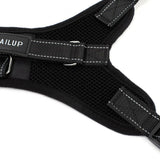 Maxbell Maxbell Breathable Pet Dog Saddle Mesh Vest Harness Padded Chest Strap  Black_M