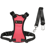 Maxbell Maxbell Adjustable Pet Cat Dog Car Seat Belt Restraint Harness Leash Red_M