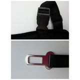 Maxbell Maxbell Adjustable Pet Cat Dog Car Seat Belt Restraint Harness Leash Red_M