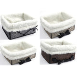 Maxbell Maxbell Pet Cat Dog Booster Seat Carrier Travel Kennel with Safety Leash M Brown