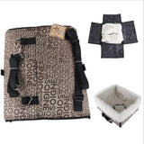 Maxbell Maxbell Pet Cat Dog Booster Seat Carrier Travel Kennel with Safety Leash M Brown