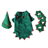 Maxbell Maxbell Dog Xmas Dress Up Clown Cosplay Cotume Winter Apparel Fun Garment 24cm