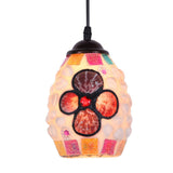 Maxbell 1Pcs Retro Mosaic Style Multicolour Ceiling Pendant Light Shade Lampshade Chandelier Colorful Glass Lampshade Art Suspension Light #5