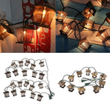 Maxbell EU Plug Metal House String Fairy Light for Christmas Decor Warm White 300cm - Aladdin Shoppers