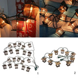 Maxbell EU Plug Metal House String Fairy Light for Christmas Decor Warm White 300cm - Aladdin Shoppers