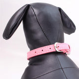 Maxbell Maxbell Pet Collar Crystal Rhinestone Bowknot Adjustable Necklace XXS Pink