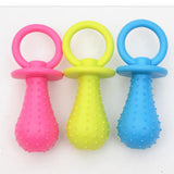 Maxbell Maxbell 3Pcs Bite Resistant Bell Rubber Pacifier Pet Dog Puppy Molar Chew Training Toys Color Random Delivery