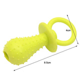 Maxbell Maxbell 3Pcs Bite Resistant Bell Rubber Pacifier Pet Dog Puppy Molar Chew Training Toys Color Random Delivery