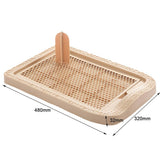 Maxbell Maxbell Pet Trainer Toilet Training Pee Grid Pad Dog Urinal Potty With Pillar Coffee