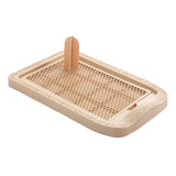 Maxbell Maxbell Pet Trainer Toilet Training Pee Grid Pad Dog Urinal Potty With Pillar Coffee