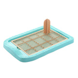 Maxbell Maxbell Pet Trainer Toilet Training Pee Grid Pad Dog Urinal Potty With Pillar Blue