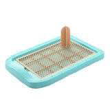 Maxbell Maxbell Pet Trainer Toilet Training Pee Grid Pad Dog Urinal Potty With Pillar Blue