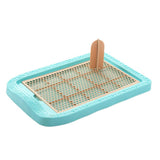 Maxbell Maxbell Pet Trainer Toilet Training Pee Grid Pad Dog Urinal Potty With Pillar Blue
