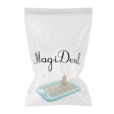 Maxbell Maxbell Pet Trainer Toilet Training Pee Grid Pad Dog Urinal Potty With Pillar Blue