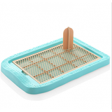 Maxbell Maxbell Pet Trainer Toilet Training Pee Grid Pad Dog Urinal Potty With Pillar Blue
