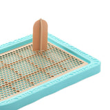 Maxbell Maxbell Pet Trainer Toilet Training Pee Grid Pad Dog Urinal Potty With Pillar Blue