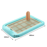 Maxbell Maxbell Pet Trainer Toilet Training Pee Grid Pad Dog Urinal Potty With Pillar Blue