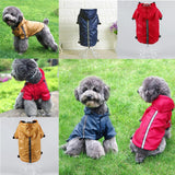 Maxbell Reflective Fleece Lined Raincoat Jacket Poncho for Small Dog Pet Clothes XS Yellow