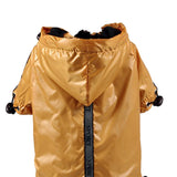 Maxbell Reflective Fleece Lined Raincoat Jacket Poncho for Small Dog Pet Clothes S Yellow