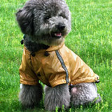 Maxbell Reflective Fleece Lined Raincoat Jacket Poncho for Small Dog Pet Clothes S Yellow