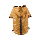 Maxbell Reflective Fleece Lined Raincoat Jacket Poncho for Small Dog Pet Clothes XXL Yellow