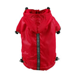 Maxbell Reflective Fleece Lined Raincoat Jacket Poncho for Small Dog Pet Clothes XXL Red
