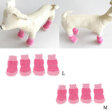 Maxbell Maxbell Set 4 Waterproof Pet Dog Socks Puppy Anti-slip Boots Paw Protection 001 - M