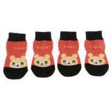 Maxbell Maxbell Set 4 Waterproof Pet Dog Socks Puppy Anti-slip Boots Paw Protection 002 - M