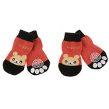 Maxbell Maxbell Set 4 Waterproof Pet Dog Socks Puppy Anti-slip Boots Paw Protection 002 - XL
