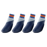 Maxbell Maxbell 4pcs Waterproof Pet Dog Socks Puppy Anti-slip Boots Paw Protection Blue - M