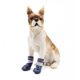 Maxbell Maxbell 4pcs Waterproof Pet Dog Socks Puppy Anti-slip Boots Paw Protection Blue - M