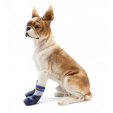 Maxbell Maxbell 4pcs Waterproof Pet Dog Socks Puppy Anti-slip Boots Paw Protection Blue - M
